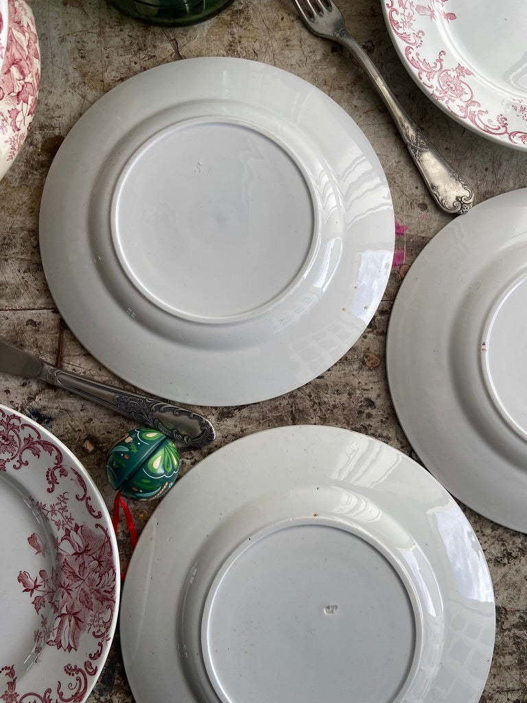 Assiettes Terre de Fer rouge