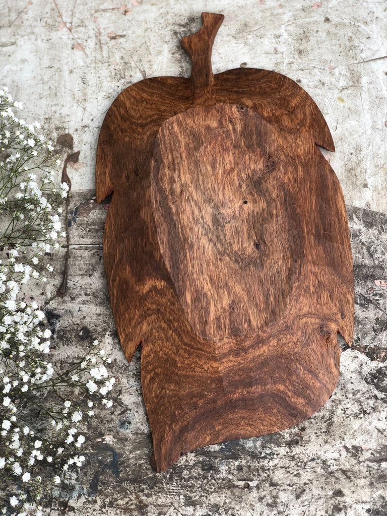 Vide poche en bois brut