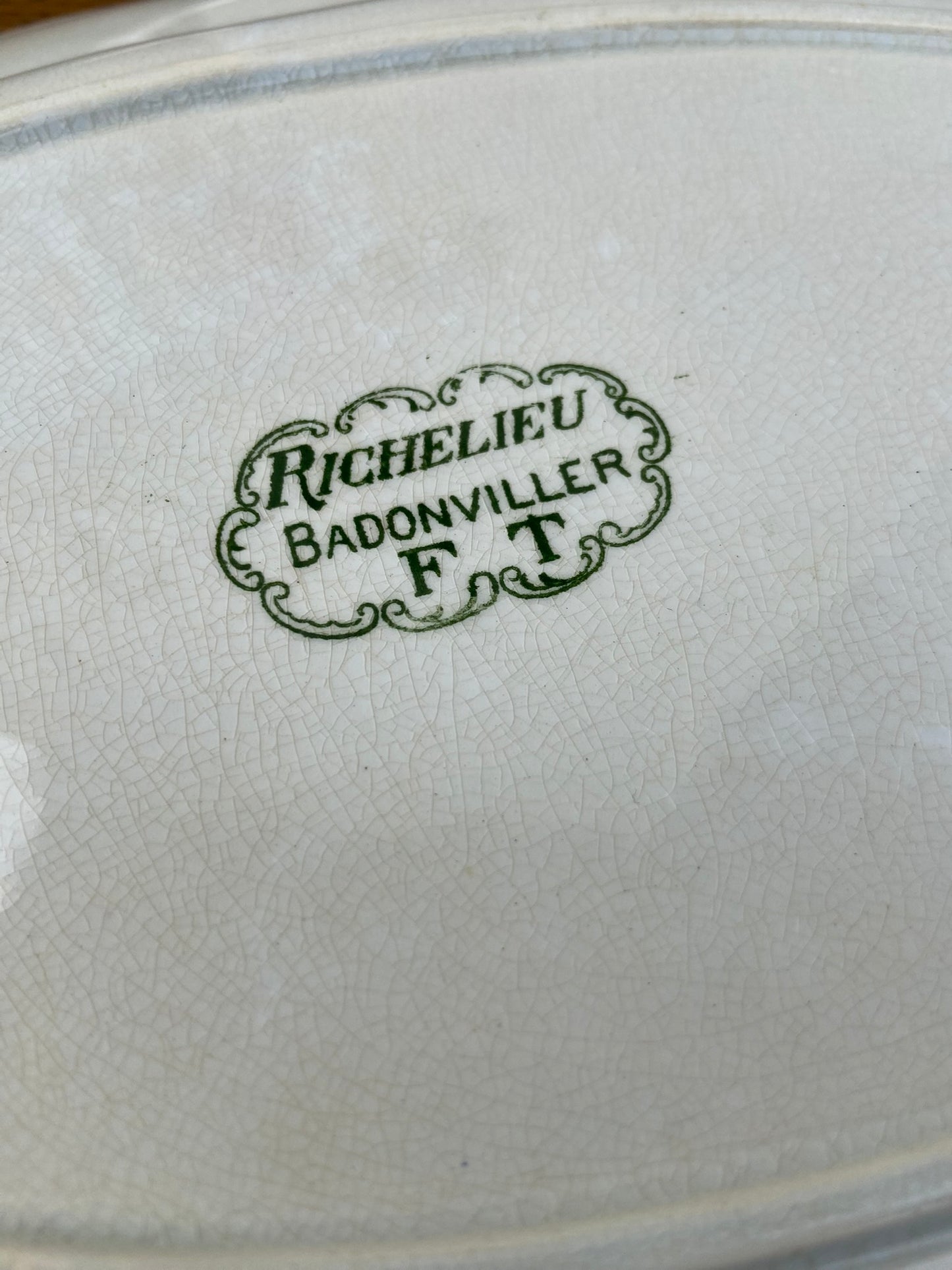 Plat rond Richelieu Badonviller