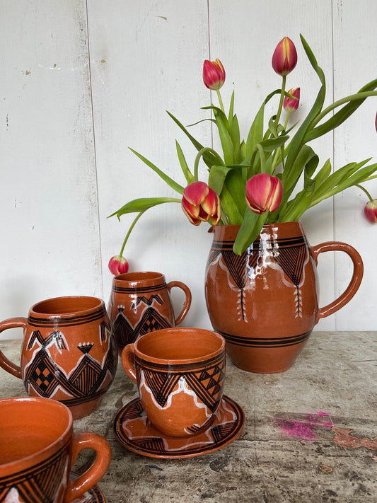 Service à café/thé en terre