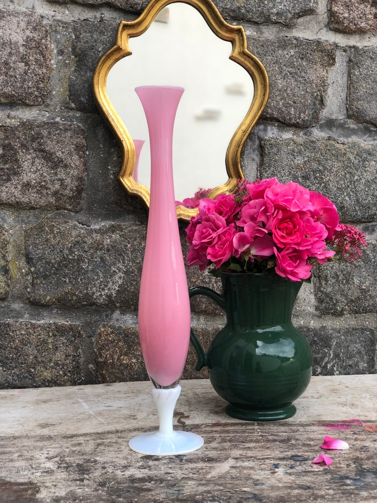 Vase Opaline Rose