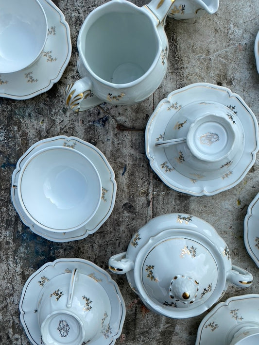 Service café porcelaine de Limoges