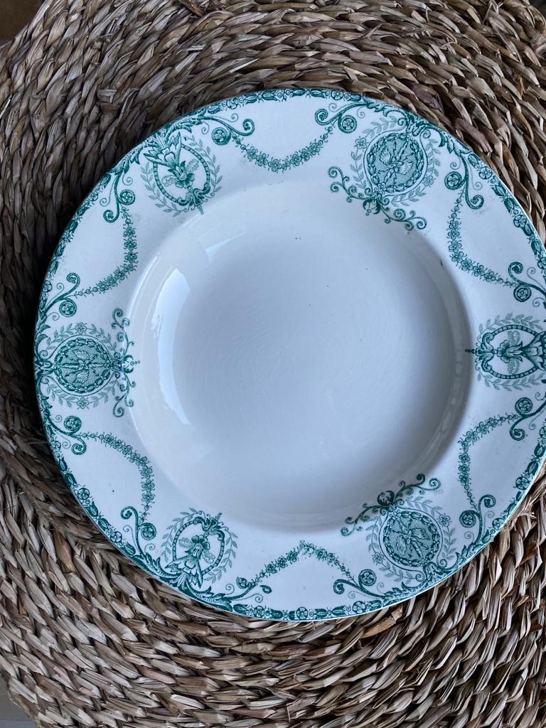 Assiette Longwy Terre de fer