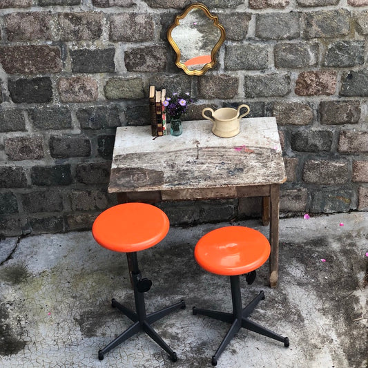 Ancien Tabouret d'Atelier