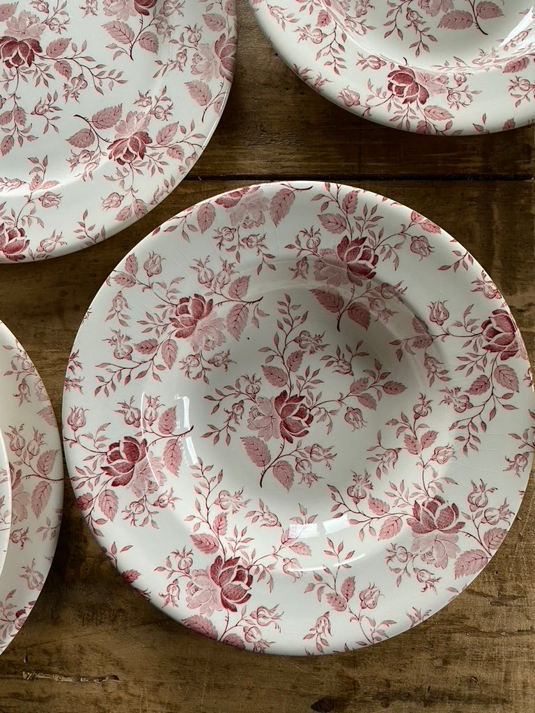 Assiettes creuses Anglaises Fleurs