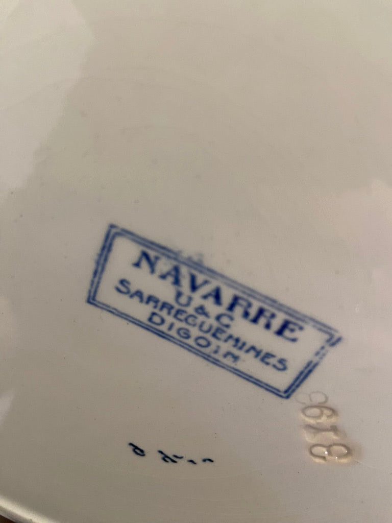 Assiettes Navarre Digoin Sarreguemines