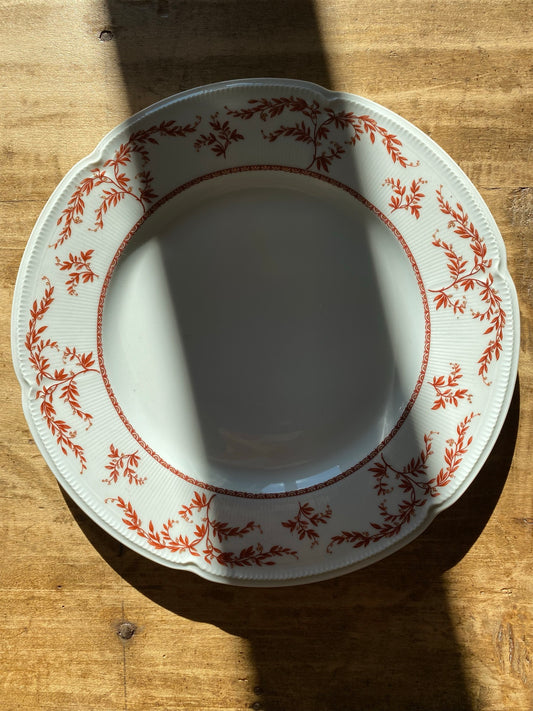 Porcelaine fine de Limoge Blanc&Bordeaux