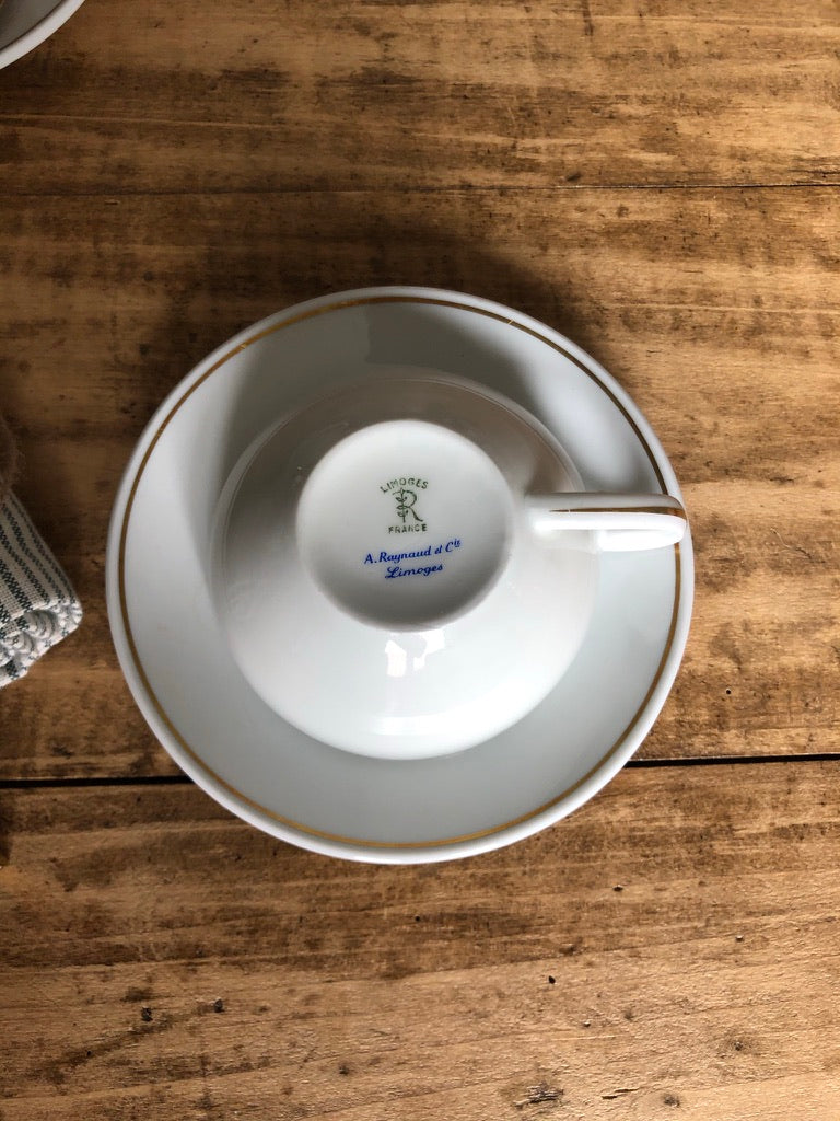 Set 6 tasses Limoges