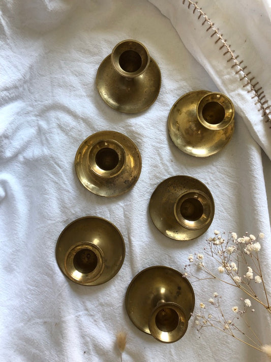 Petits bougeoirs Laiton