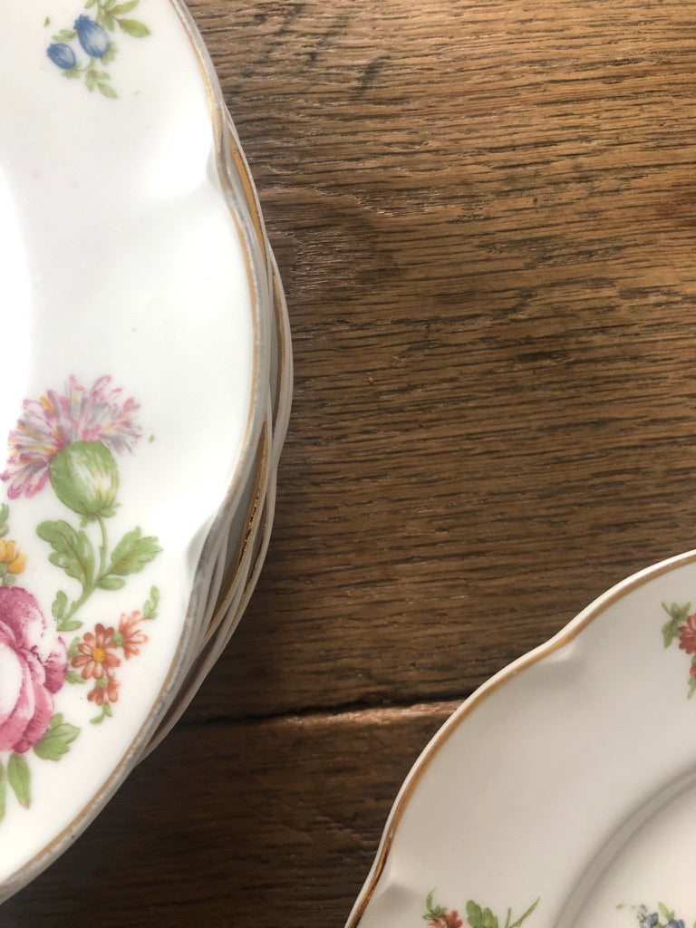 Assiettes plates Porcelaine de Limoges