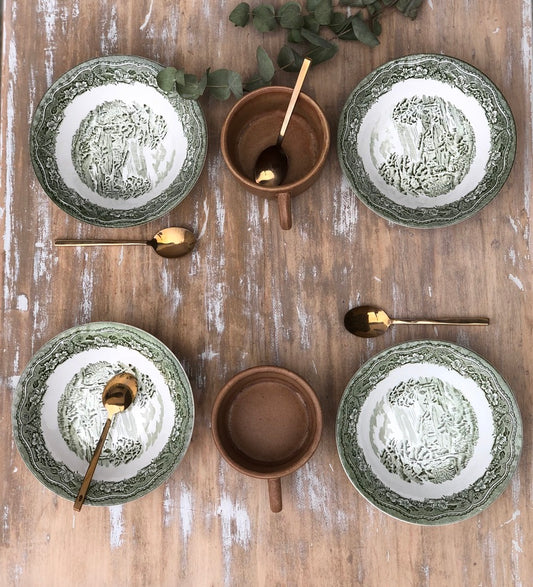 Coupelles Anglaises Vertes