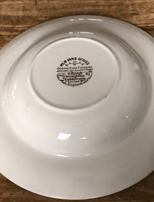 4 Assiettes Creuses Anglaises