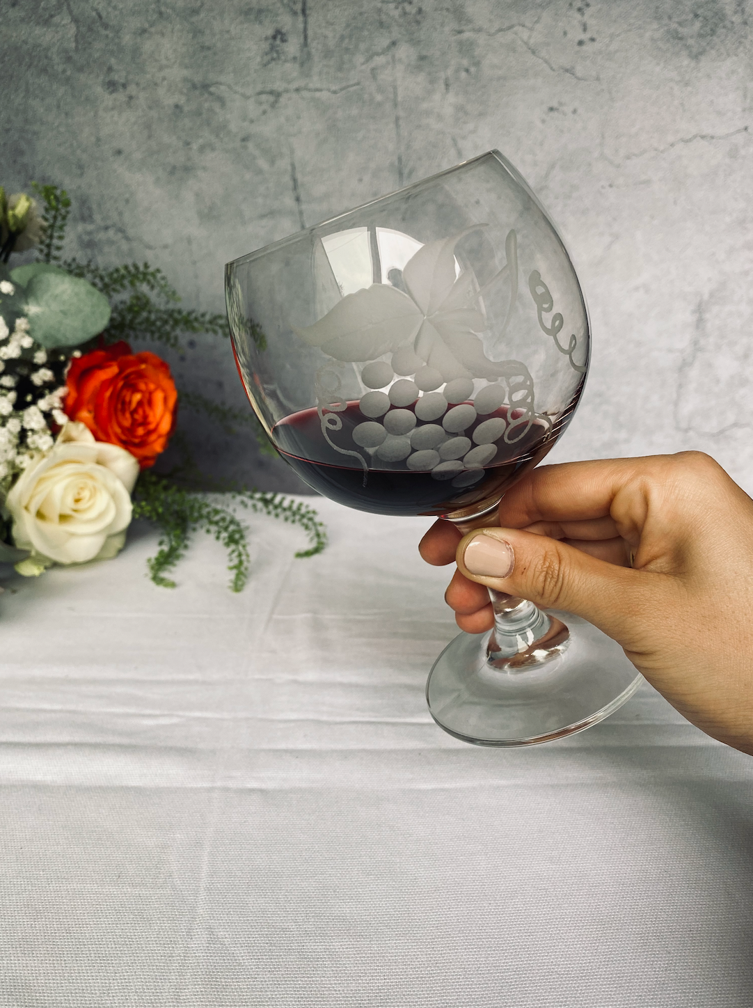 Verre à vin Motif Vigne