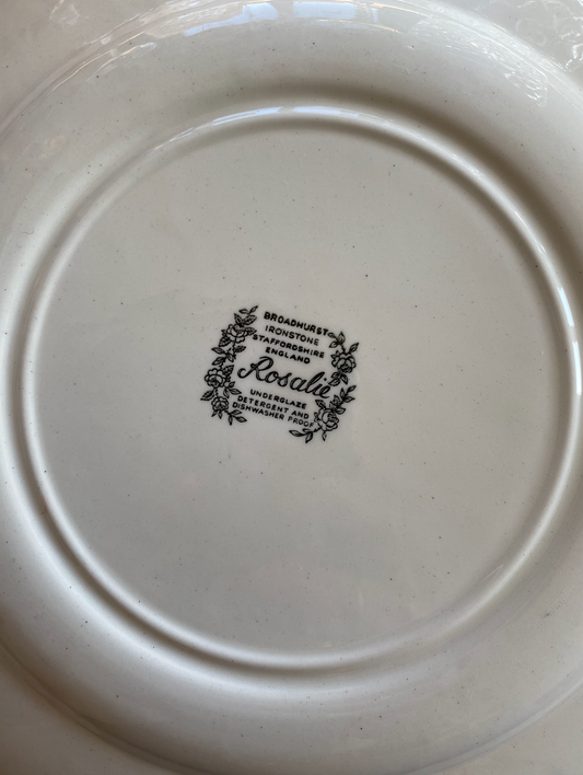 Assiettes anglaises Rosalie