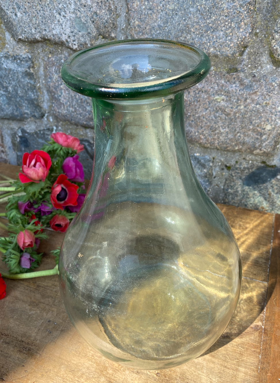 Vase verre goulot large