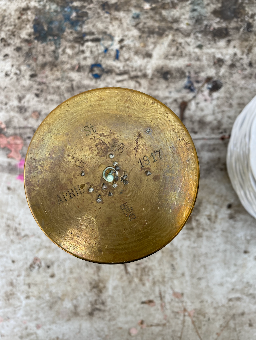 Ancien Obus en Laiton