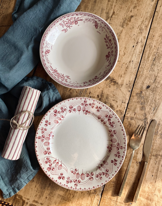 Ensemble Plate/Creuse Terre de fer