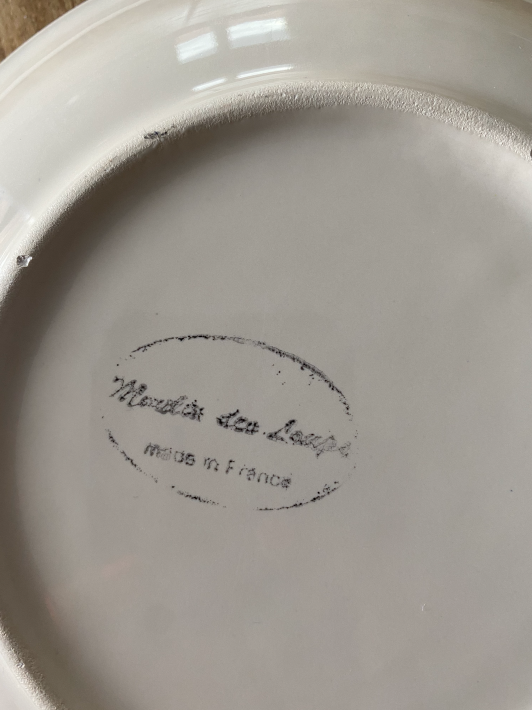 Ensemble Plate/Creuse Terre de fer