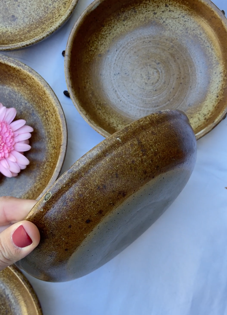 Assiettes en grès (6)