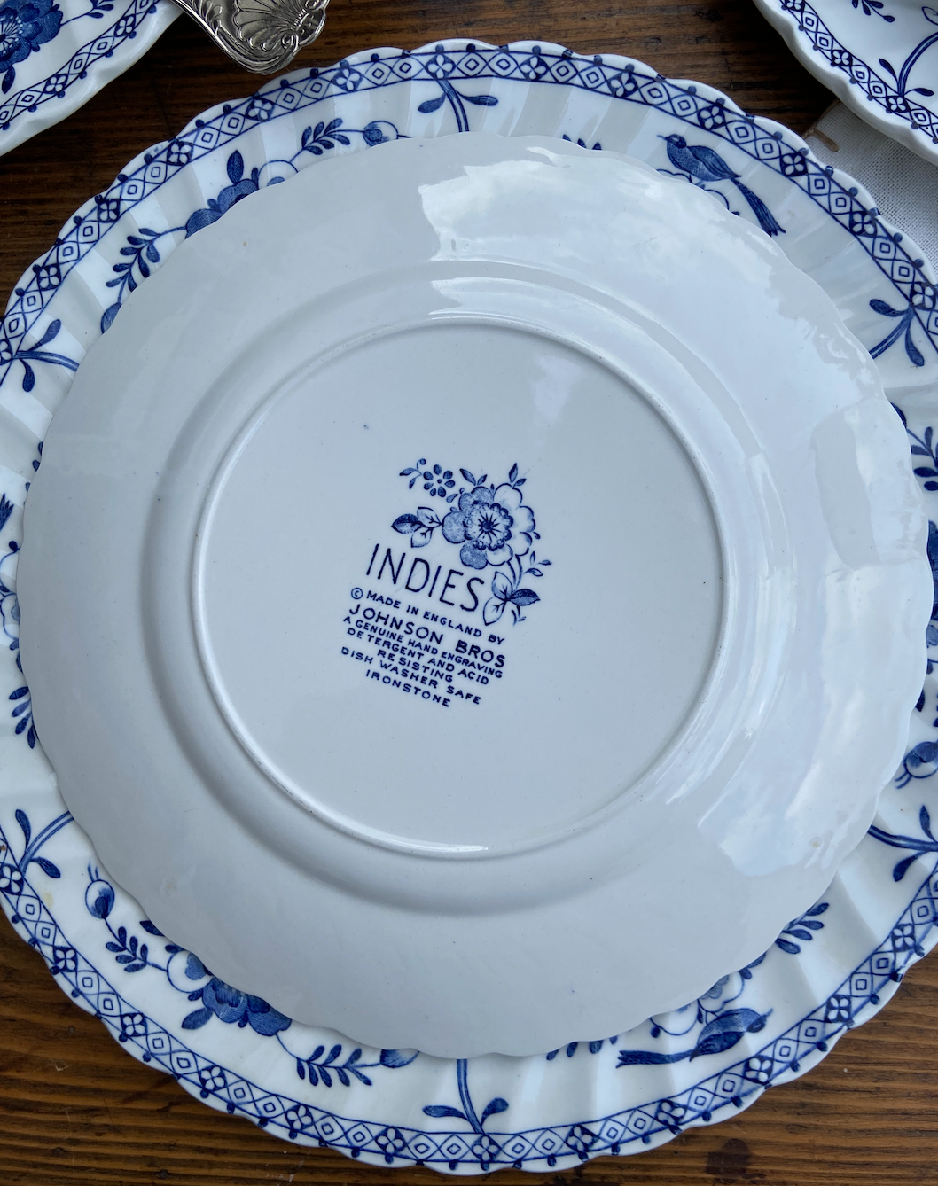 Assiette anglaise Johnson Bros 'Indies'