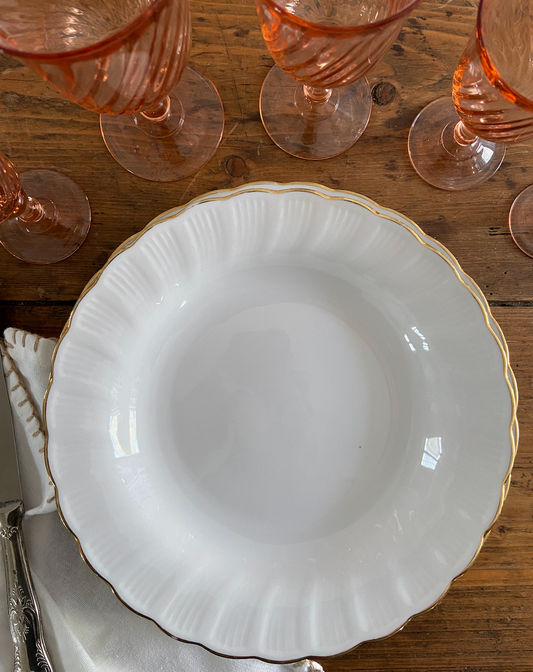 Porcelaine de Bavière - Blanche et dorée