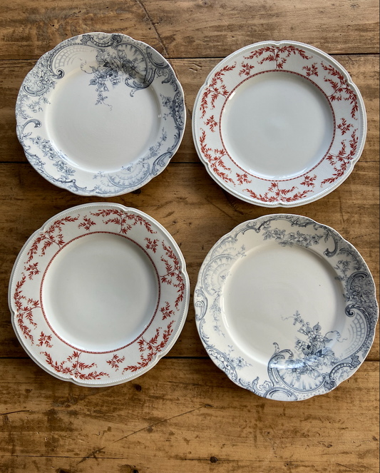 Assiettes dépareillée Medici / Limoges