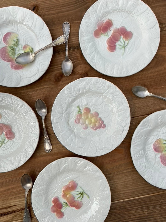 6 Assiettes Majolica Salin