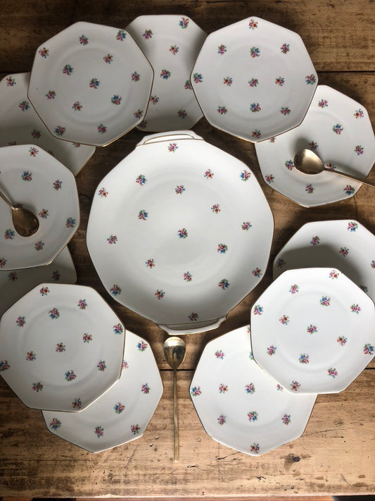 Service dessert Porcelaine de Limoges