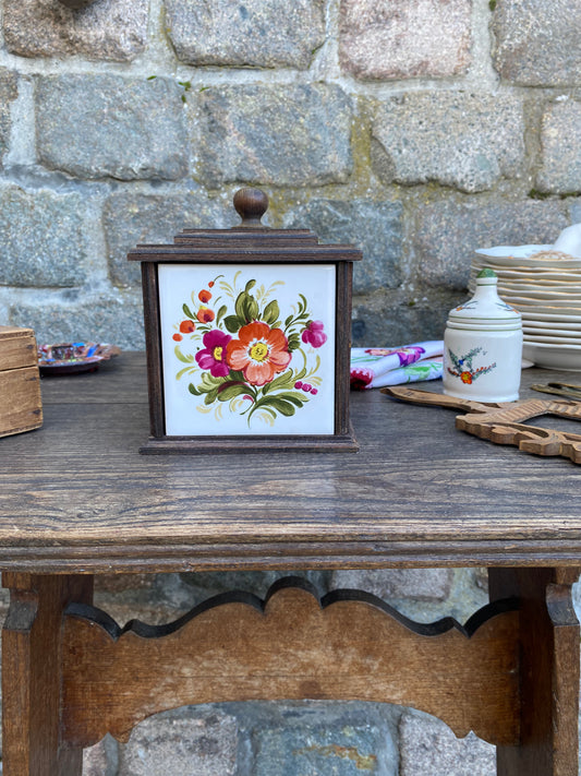 Boite céramique et bois