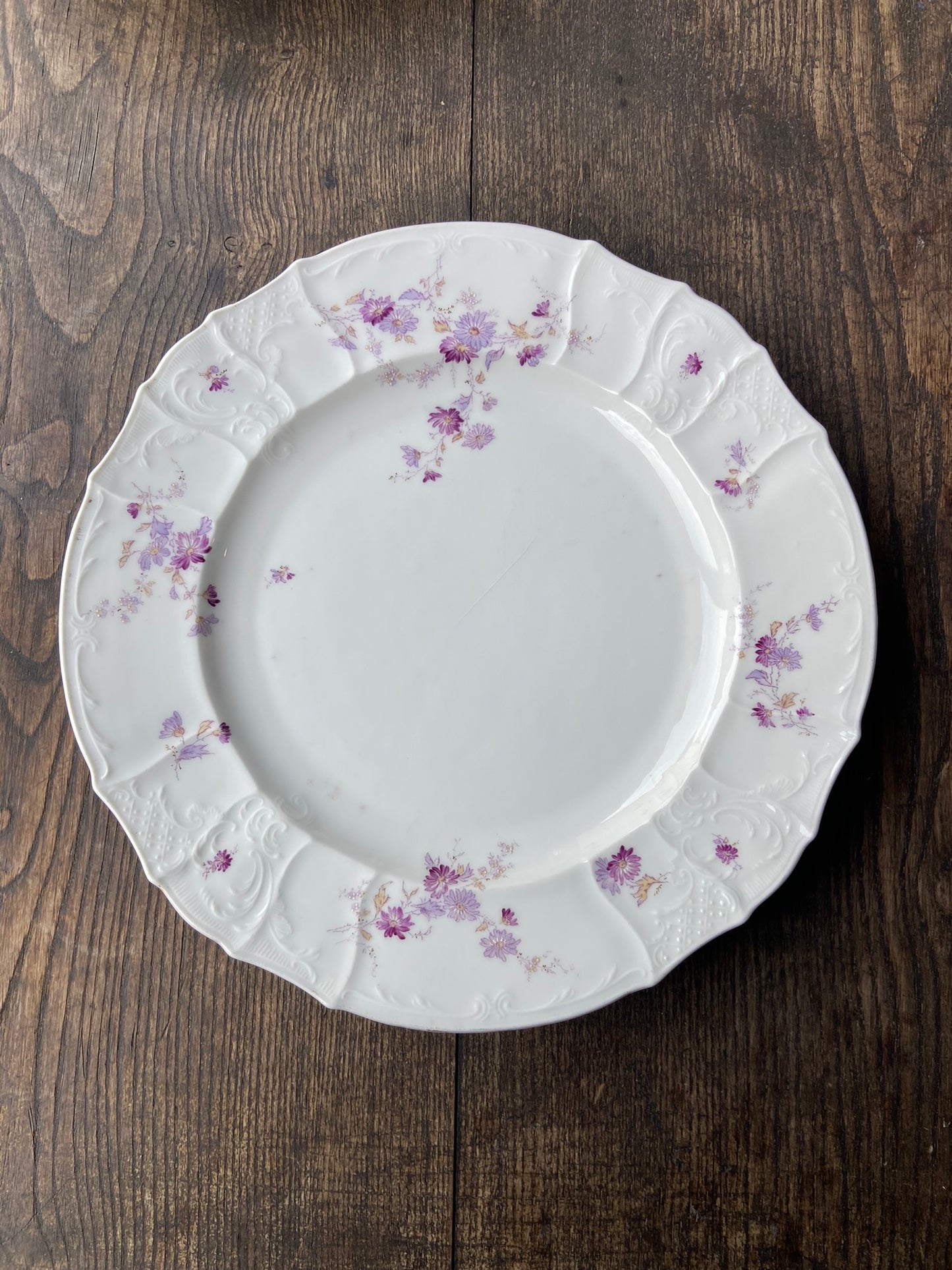 Service Porcelaine fleurs violettes #id9