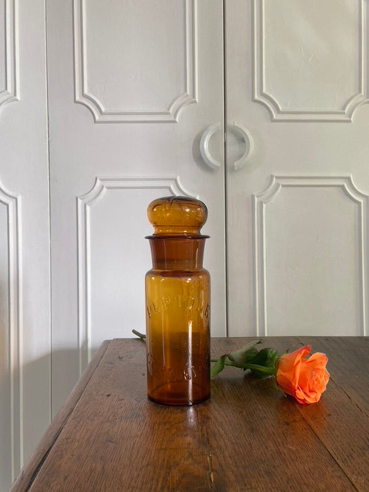 Ancienne fiole ambrée