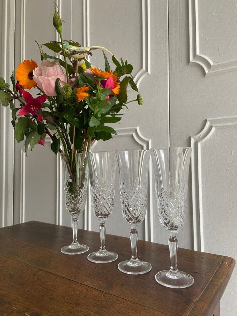 Flutes à champagne x4 #id44
