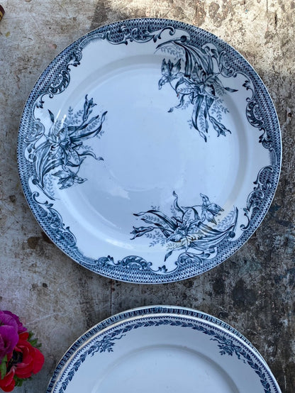 Plat Terre de Fer Fleurs