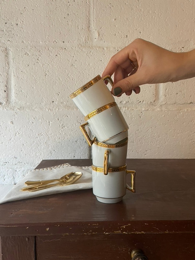 Service café Blanc&Doré