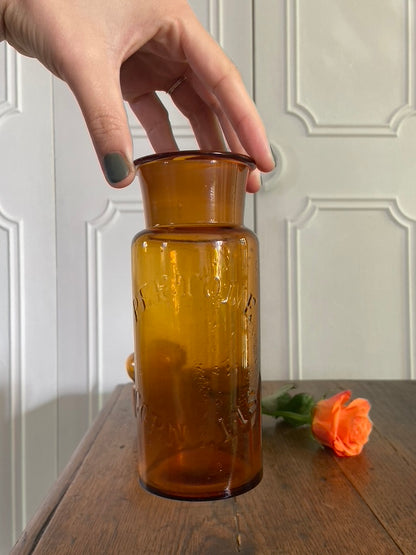 Ancienne fiole ambrée