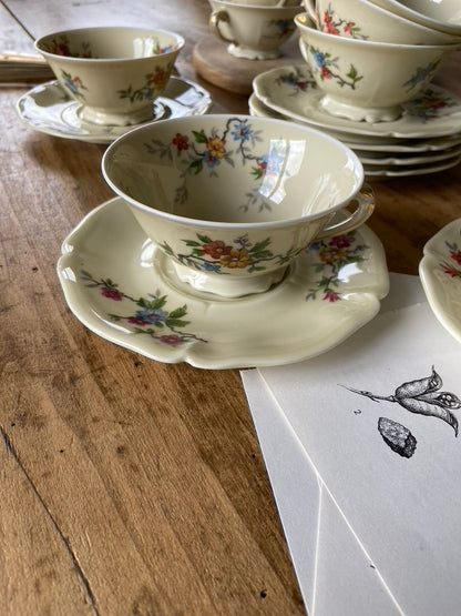 Tasses café Fabrique Royale Limoges