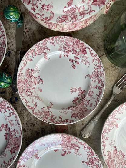 Assiettes Terre de Fer rouge