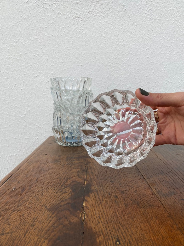 Coupelles verre ciselé