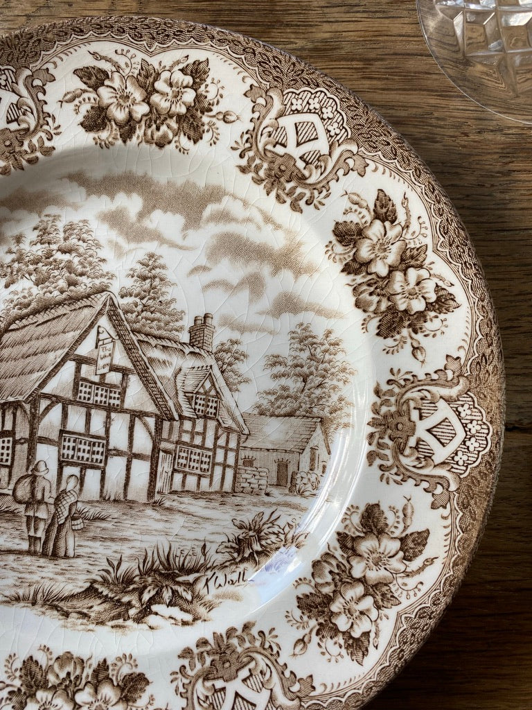 4 Assiettes Creuses Anglaises