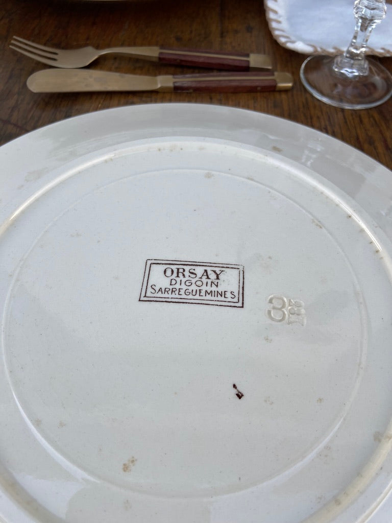 Assiettes dessert Orsay