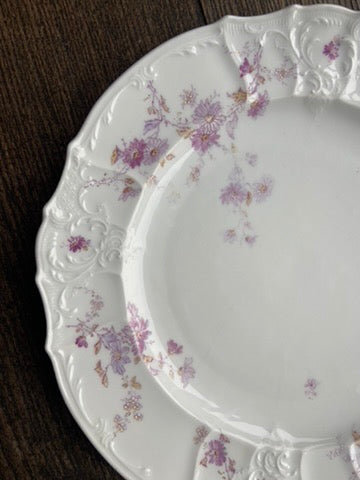Service Porcelaine fleurs violettes #id9