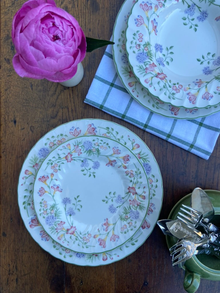 Assiettes anglaises fleuries #id29