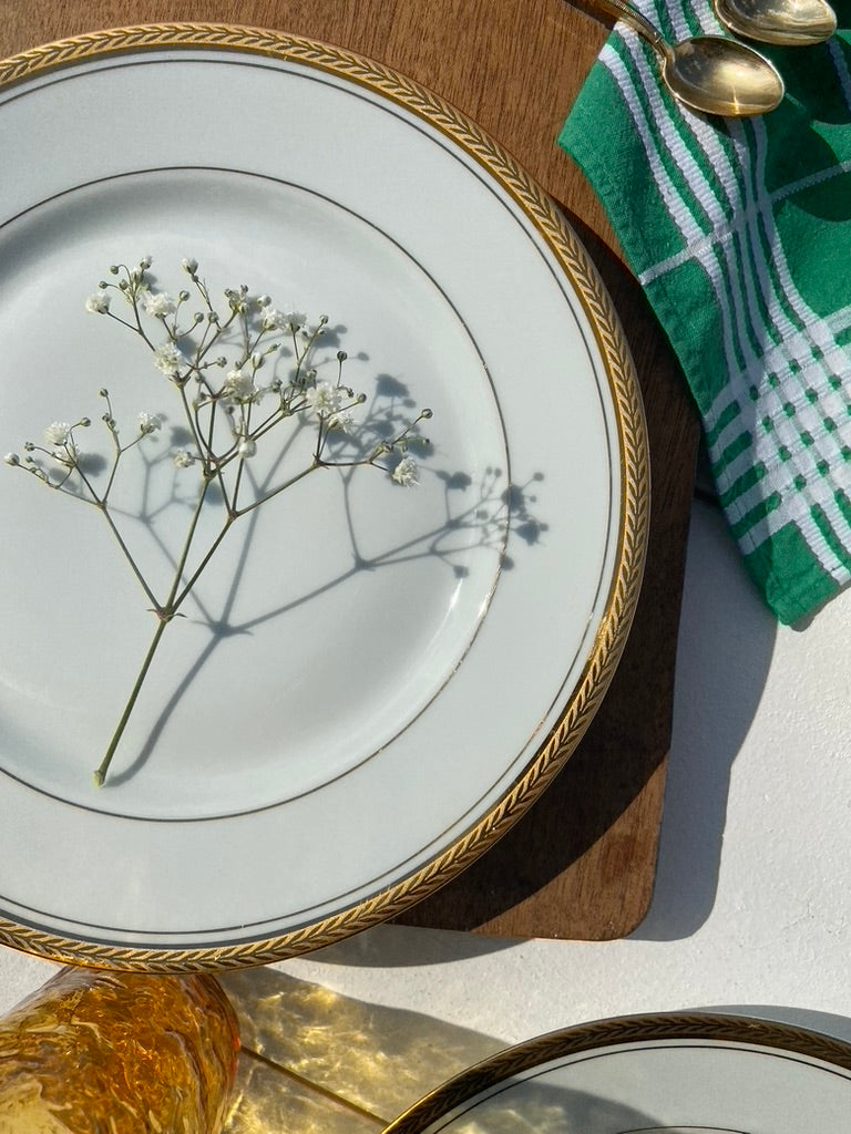 Assiettes tour Dorure