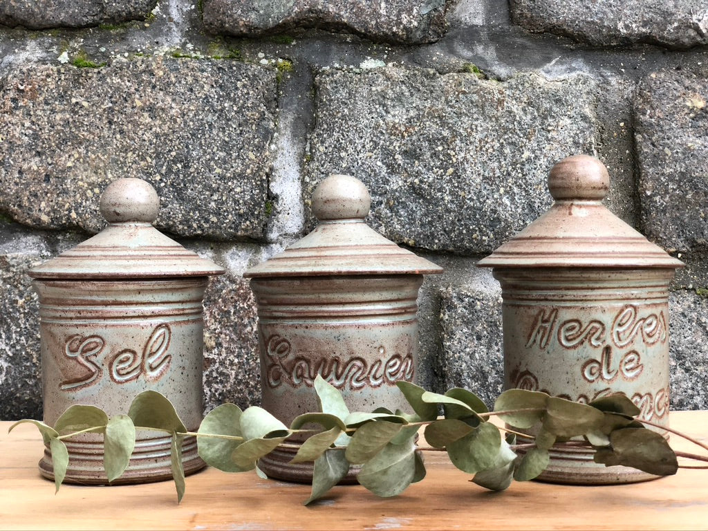 POTVALLAURIS Pots à condiments Vallauris