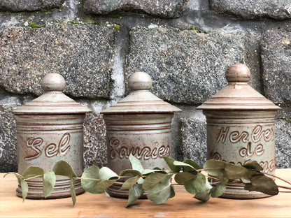 POTVALLAURIS Pots à condiments Vallauris