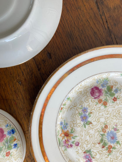 Trio de Limoges Fleuri (café)