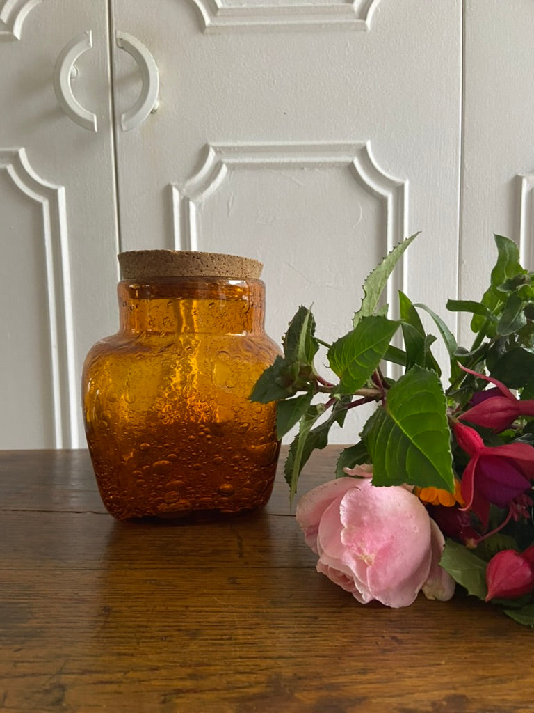 Pot ambré bullé #id52