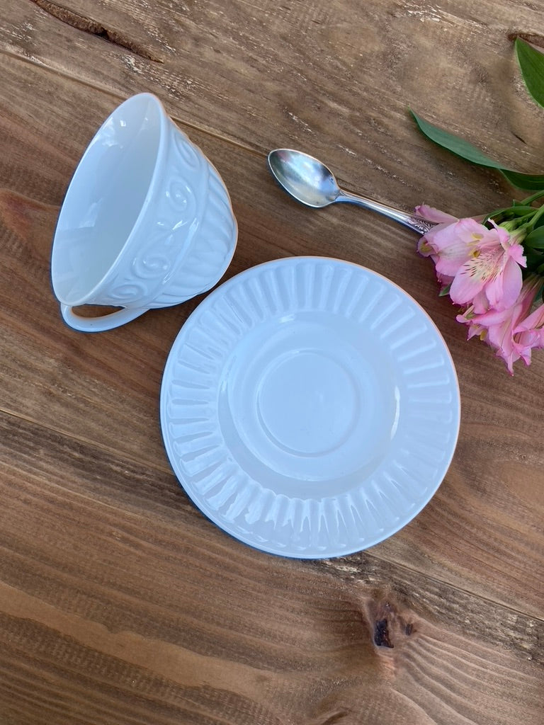 Grandes tasses Anglaises blanches #id23