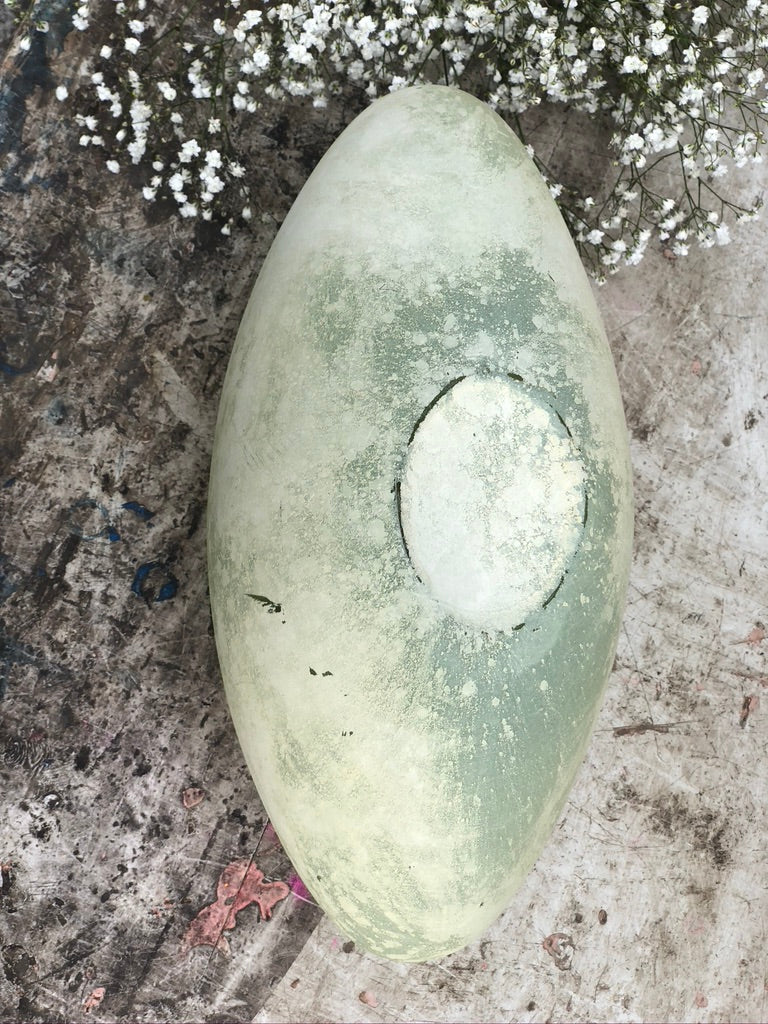 Vase verre effet pierre