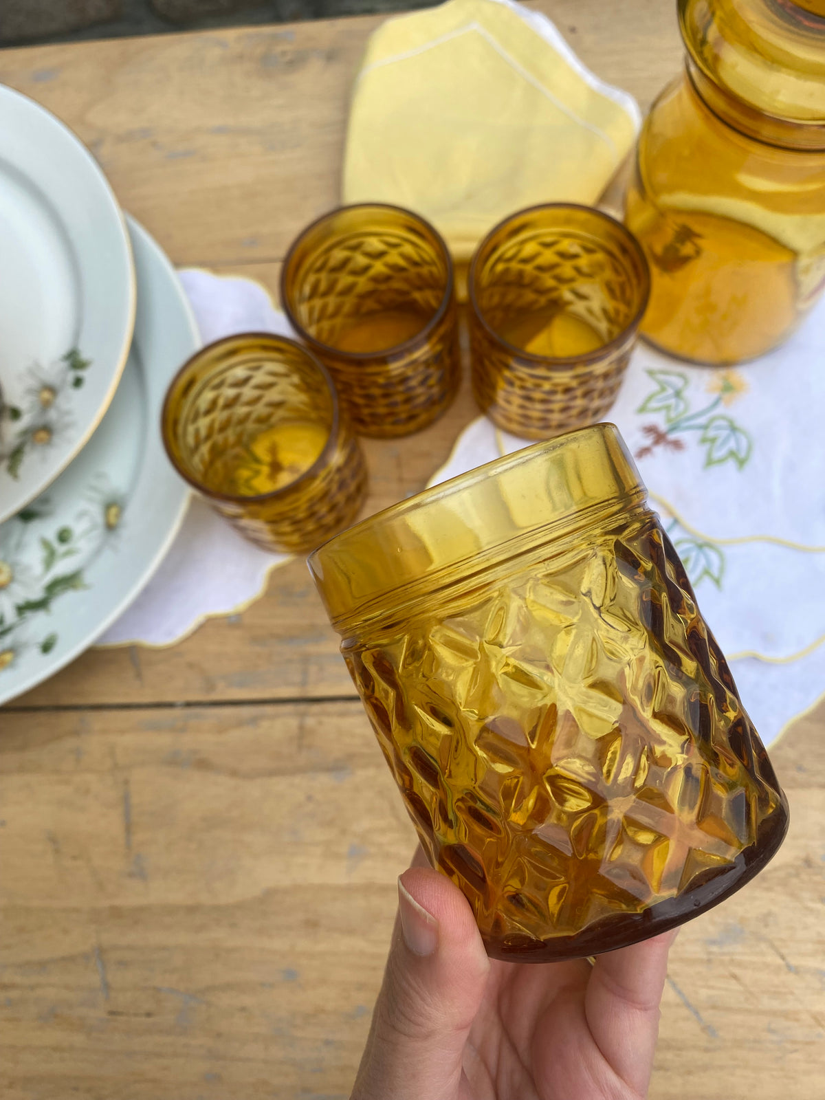Verres ambrés Pernod
